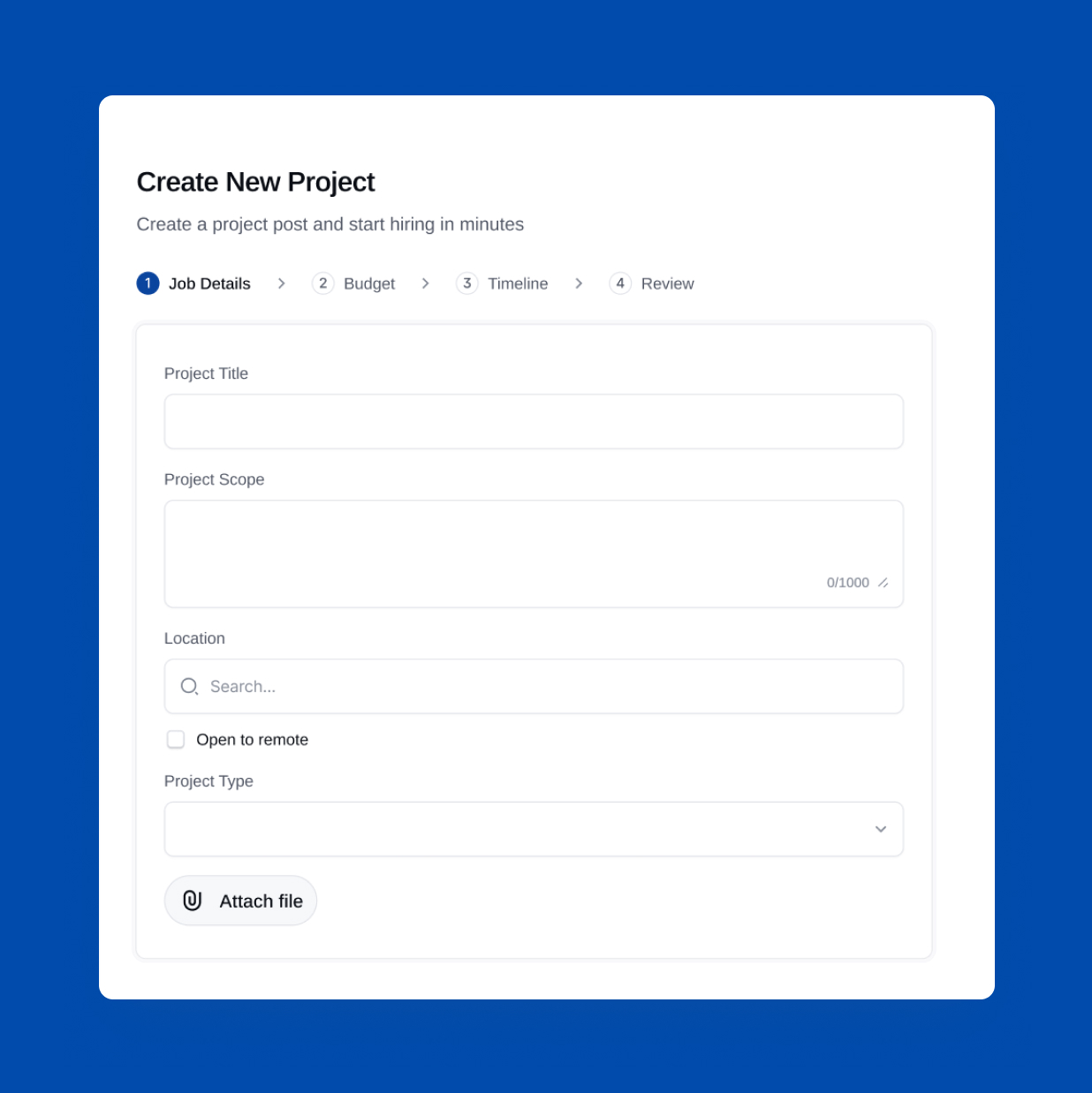 Describe the Project