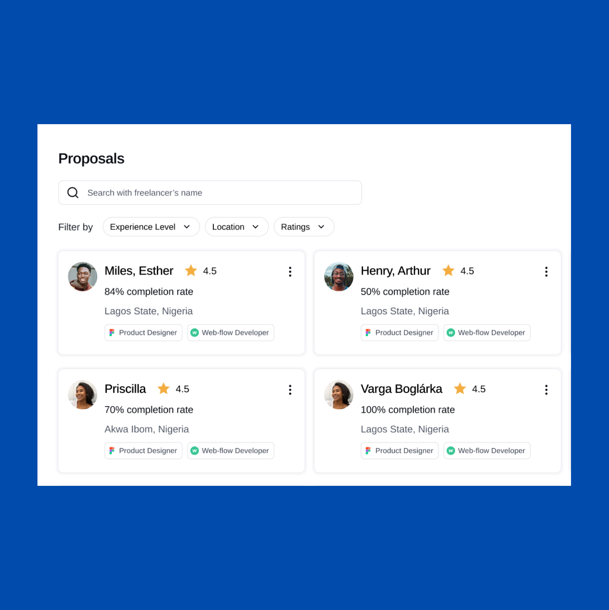 Receive Proposals